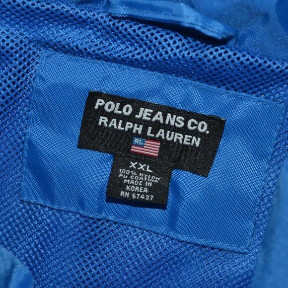 Vintage Polo Jeans Co Ralph Lauren Windbreaker Rain Jacket Size XXL - Picture 5 of 7